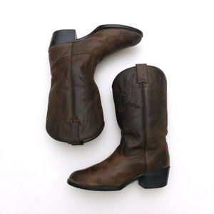 DURANGO Women's Dark Brown Leather Cowgirl Boots 6